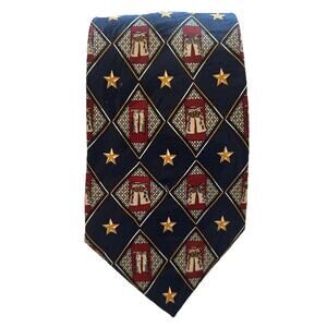 Circle S Neckwear Mens Tie Navy Cowboy Chaps Pattern Horse 3.75” 60L Western